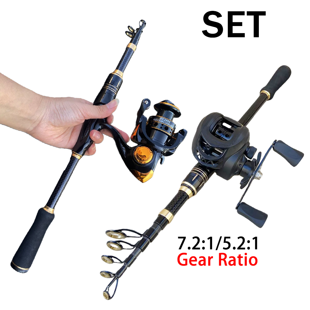 Fishing Line Spool - Комбинированный набор рыболовных снастей: короткое удилище